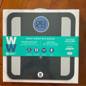 Weight Watchers Black and Silver Digital Scale NEW